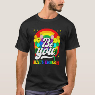 Camiseta Seja Você Orgulha Lgbtq Gay Lgbt Ally Rainbow Flag