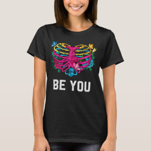 Camiseta Seja você Pansexual LGBTQ Pan Pride Sayings Motiva