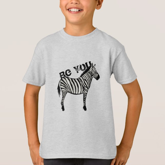 Camiseta Seja você Zebra Graphic (Frente)