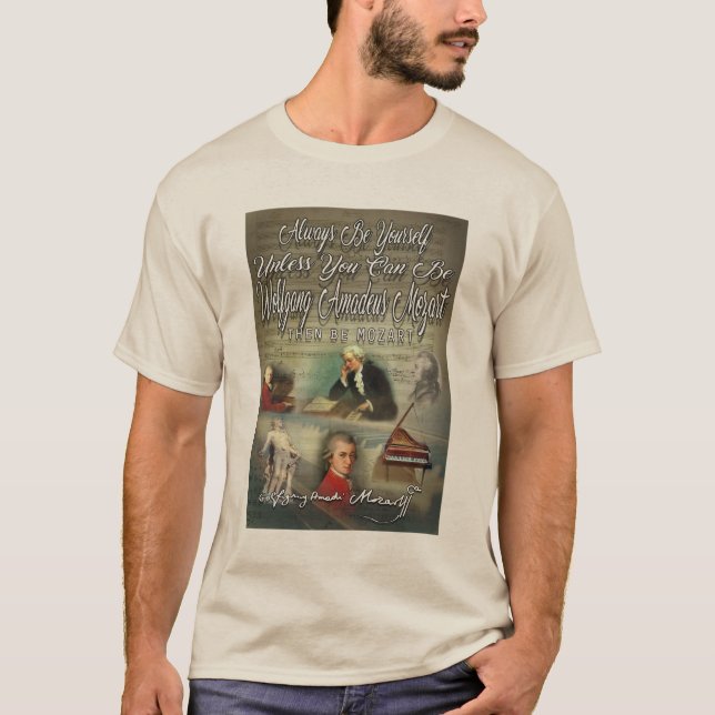 Camiseta Seja Wolfgang Amadeus Mozart (Frente)