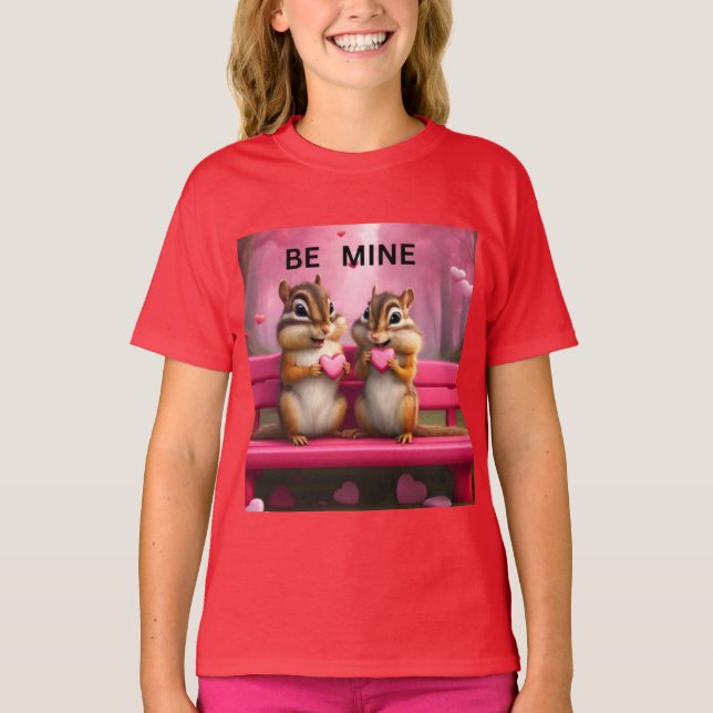 Camiseta sejam meus esquilos e corações de doce (Frente)