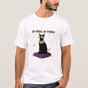 Camiseta Sekhment Gata Egípcia Deusa Bastet Pirâmide