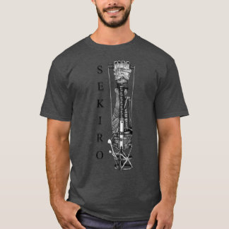 Camiseta Sekiro braço de lobo retro família