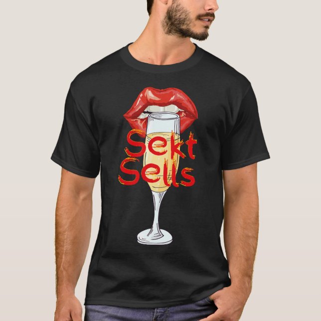 Camiseta Sekt Vende vinho espumante Prost (Frente)