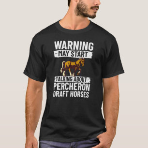 Camiseta Sela de Montar Cavalo de Raça Percheron