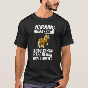 Camiseta Sela de Montar Cavalo de Raça Percheron