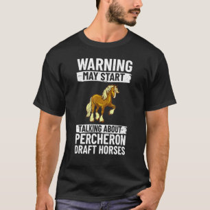 Camiseta Sela de Montar Cavalo de Raça Percheron