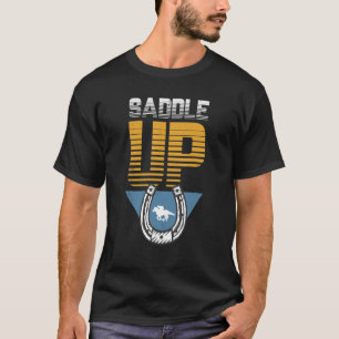 Camiseta Sela de Montar Ferradura Equestre Cavalo