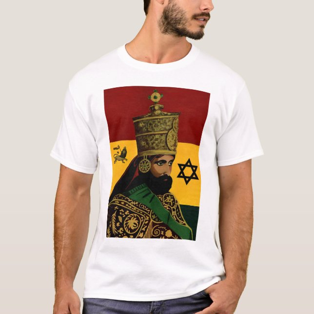 Camiseta selassie com estrela de David (Frente)