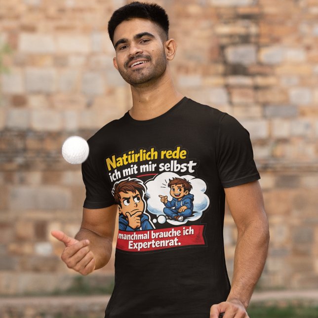 Camiseta Selbstgespräch Humor Cartoon (Criador carregado)