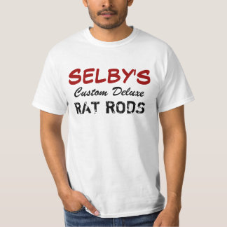Camiseta SELBY, de luxe feito sob encomenda, HASTES do RATO