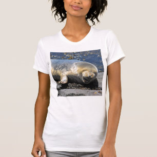 Camiseta sele o filhote de cachorro de selo de riso FELIZ