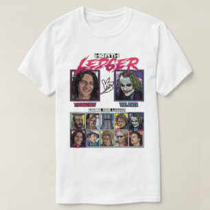 Camiseta Seleção de Personagem Heath Ledger Grid de Jogo Re