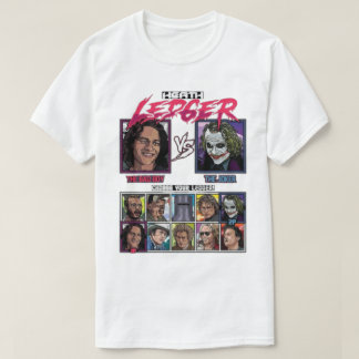 Camiseta Seleção de Personagem Heath Ledger Grid de Jogo Re