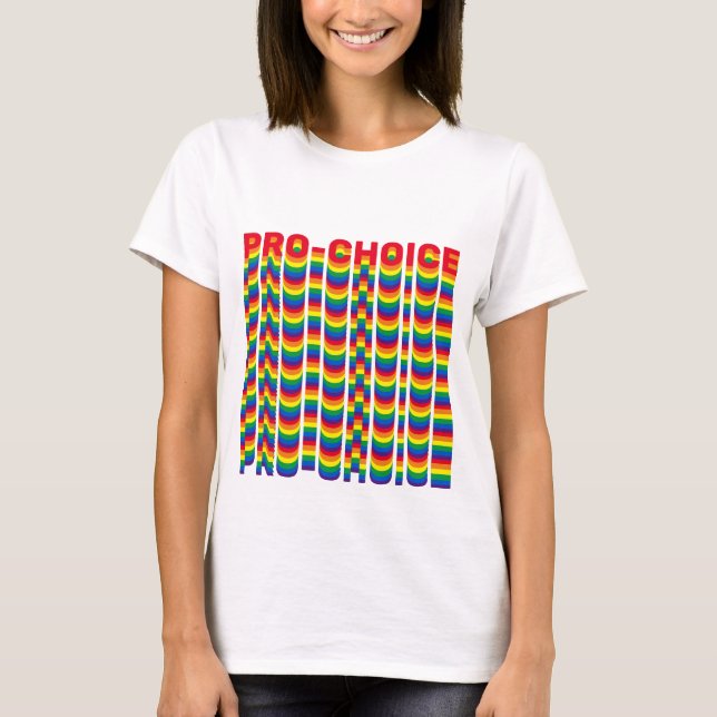 Camiseta Seleção Pró - Tipografia arco-íris lgbtq retro leg (Frente)