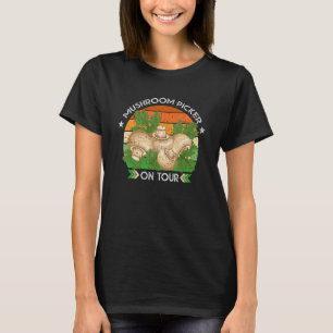 Camiseta Seletor de Caça de Cogumelos Pegando cogumelos enq