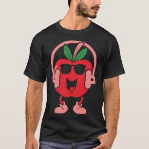 Camiseta Seletor de Fruta de Fruta de Corte da Apple