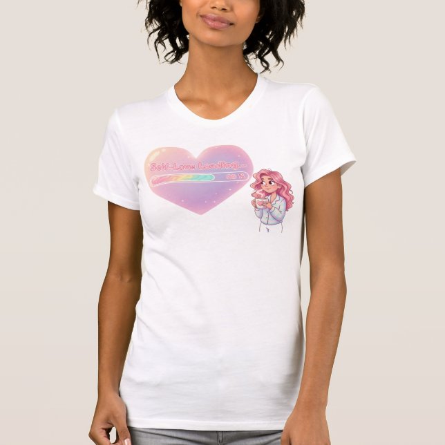 Camiseta Self-Love Loading – 80% and Rising - Self-Care (Frente)