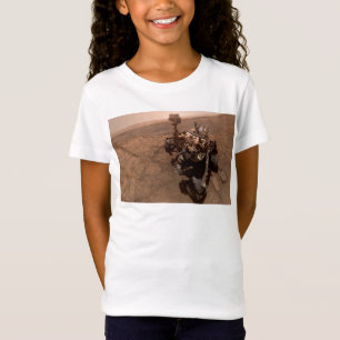 Camiseta Selfie da Paisagem Marciana Vermelha do Curiosity
