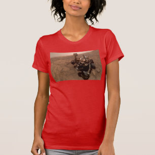 Camiseta Selfie da Paisagem Marciana Vermelha do Curiosity 