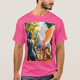 Camiseta Selfie De alienígena Com Pegasus