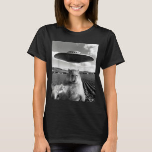Camiseta Selfie de capivara com ovni capivara engraçado cap