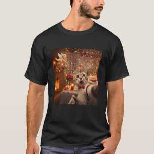 Camiseta Selfie de Gato com Cupido Dia dos Namorados Divert