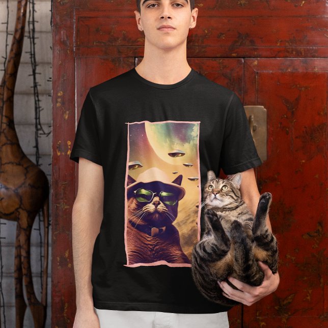 Camiseta selfie do gato (Criador carregado)
