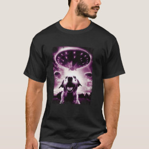 Camiseta Selfie do ouro Lab Manter OVNIs de Invasão de Alie