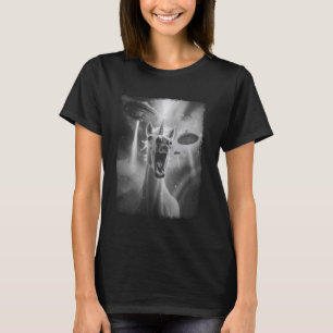 Camiseta Selfie Extraterrestre de Alienígenas de OVNI de Ca