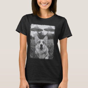 Camiseta Selfie Extraterrestre de Alienígenas de OVNI de Cã