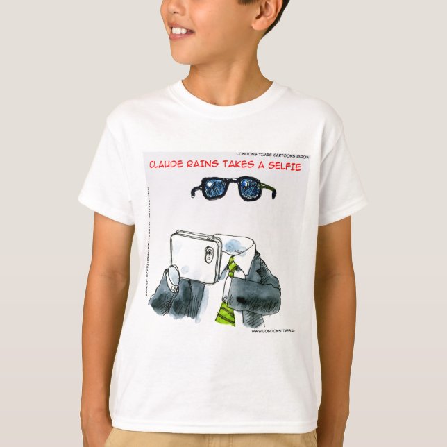Camiseta Selfie Invisível Divertido (Frente)