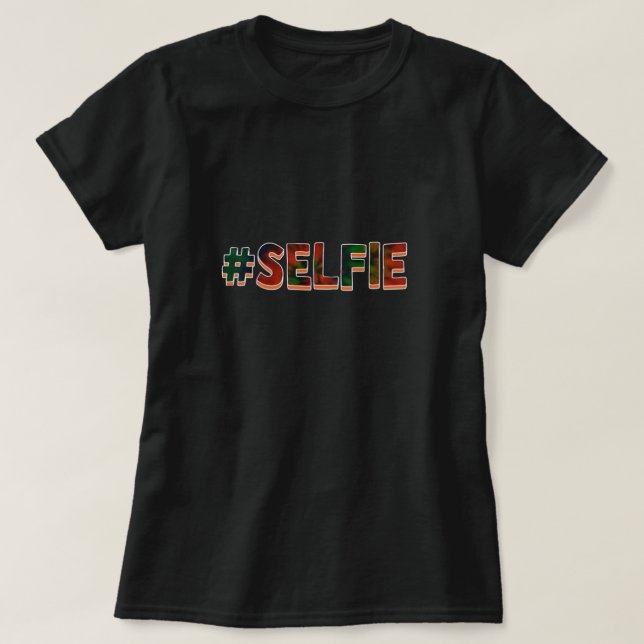 Camiseta #Selfie T-Shirt (Frente do Design)