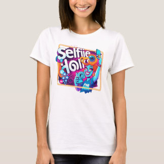 Camiseta Selfieholic - Diversão e Trendy Selfie Design