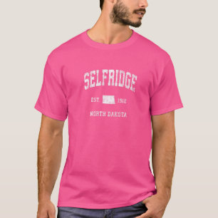 Camiseta Selfridge Dakota do Norte Nd Vintage Esporte Atlet