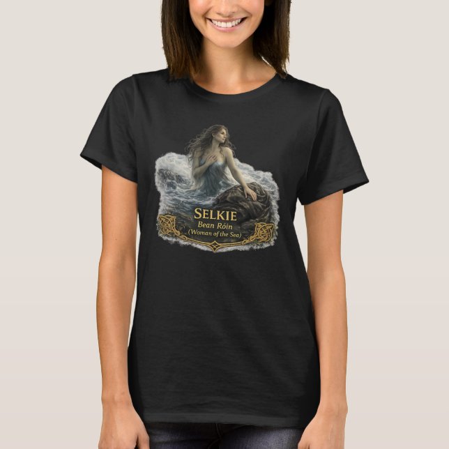 Camiseta Selkie Folklore Shirt – Woman of the Sea (Frente)