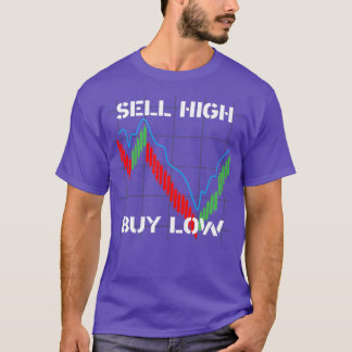 Camiseta SELL HIGH BUY LOW financial market