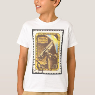Camiseta Selo 1957 da astronomia de URSS da T-Camisa da