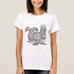 Camiseta Selo Chef Chapéu de Chef Cozinhe