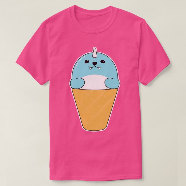 Camiseta Selo com cone de Sorvete 1 (Frente do Design)