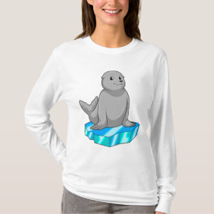 Camiseta Selo com flutuação de gelo