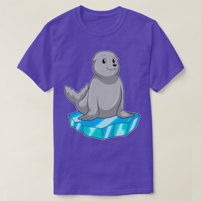 Camiseta Selo com flutuação de gelo (Frente do Design)