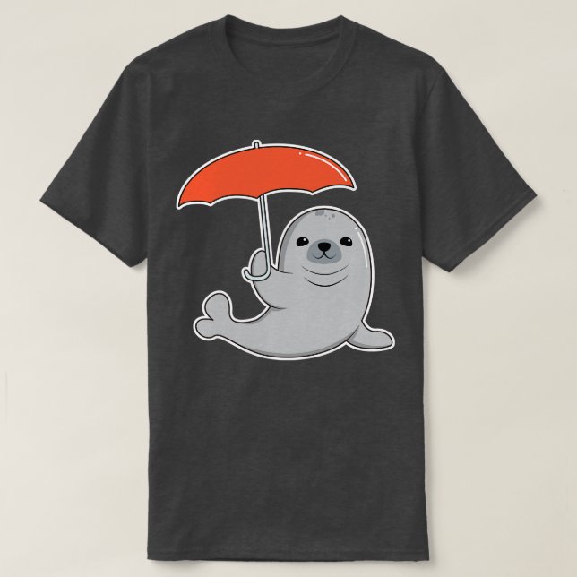 Camiseta Selo com guarda-chuva (Frente do Design)