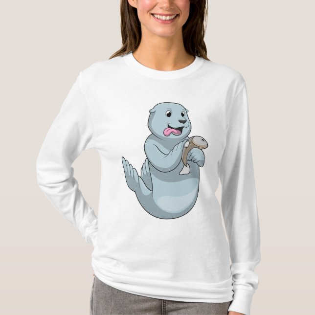 Camiseta Selo com Peixe (Frente)
