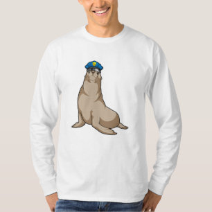 Camiseta Selo como agente da polícia