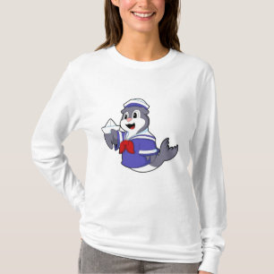 Camiseta Selo como marinheiro com barco