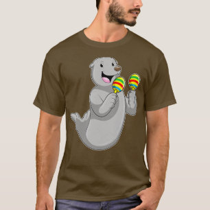 Camiseta Selo como músico com Maracas