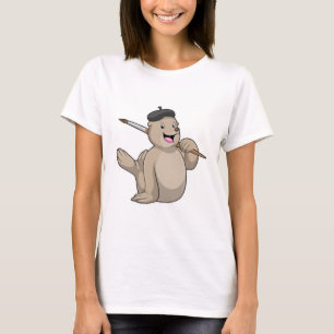 Camiseta Selo como Pintor com Pintor