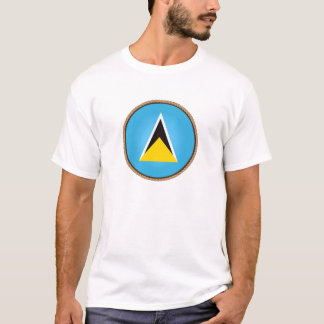 Camiseta Selo da Bandeira de Santa Lúcia Legal