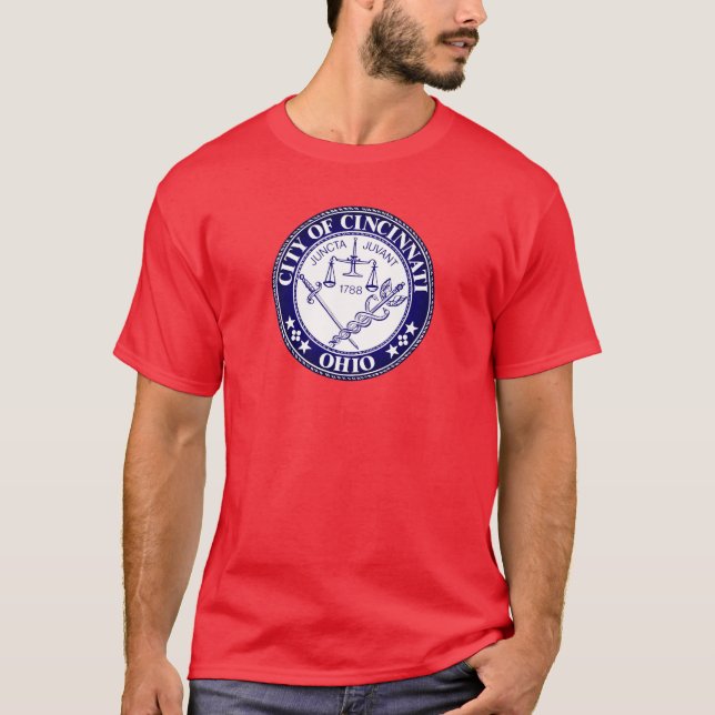Camiseta Selo da cidade de Cincinnati, Ohio T-Shirt (Frente)